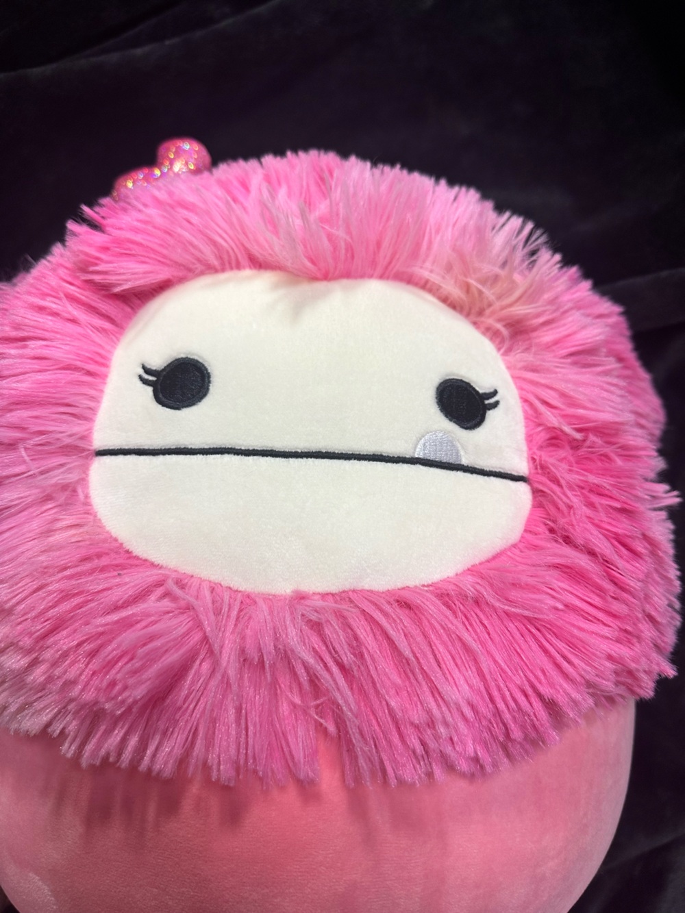 Squishmallows Jazwares Pink Bigfoot‎ Plush Valentine Heart Bow Stuffed Animal - Picture 3 of 9